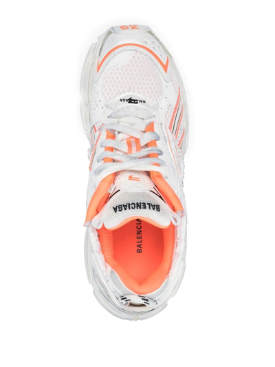 Shop Balenciaga Runner Two-tone Sneakers In White