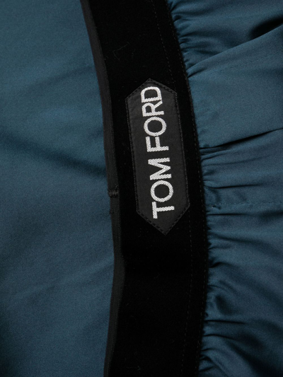 Shop Tom Ford Logo-waistband Boxers In Blue