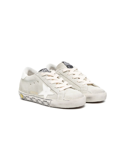 Shop Golden Goose Lace-up Logo-patch Sneakers In White