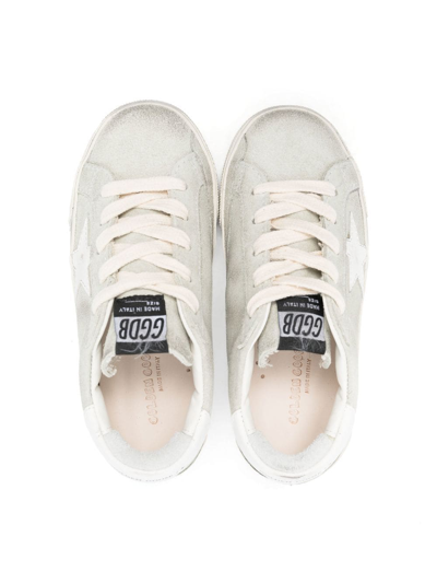 Shop Golden Goose Lace-up Logo-patch Sneakers In White