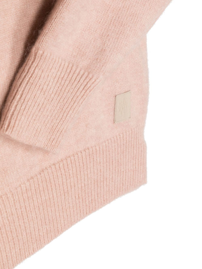 Shop Eleventy Teen Logo-patch Roll-neck Jumper In Pink