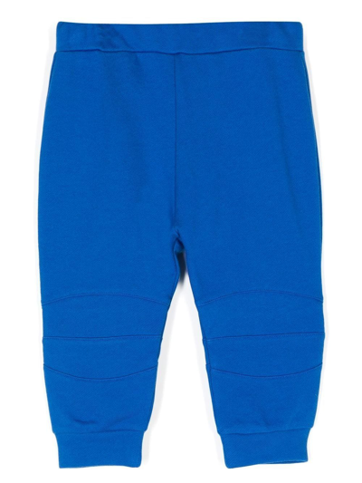Balmain Logo-print Tracksuit Bottoms In Blue