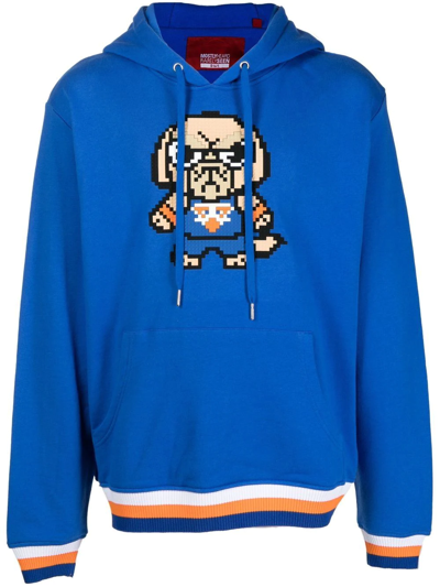 Shop Mostly Heard Rarely Seen 8-bit New York Long-sleeve Hoodie In Blue