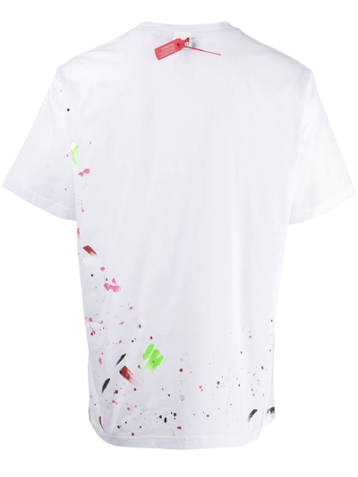 Shop Mostly Heard Rarely Seen 8-bit Louis Short-sleeve T-shirt In White
