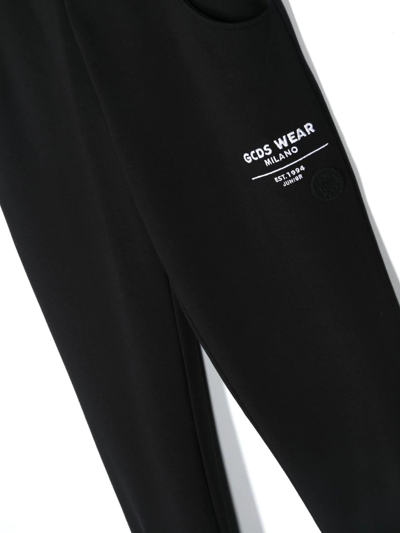 Shop Gcds Teen Logo-print Track Pants In Black
