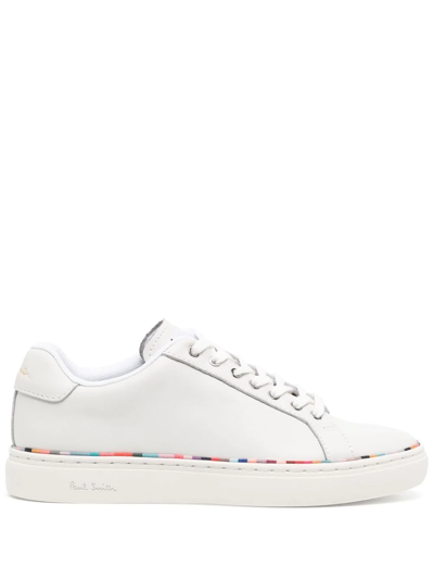 Paul Smith Women's White Leather 'dusky Swirl' Rand 'lapin' Trainers