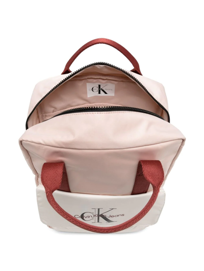 Shop Calvin Klein Jeans Est.1978 Logo-print Backpack In Pink