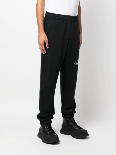 Martine Rose Logo Print Slim-leg Track Pants In Black