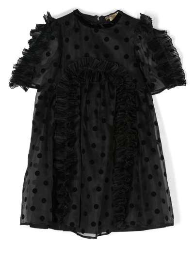 Shop Stella Mccartney Polka-dot Pattern Dress In Black