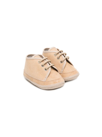 Shop Colorichiari Lace-up Contrast Trim Sneakers In Neutrals