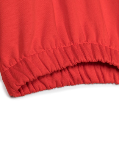 Shop Msgm Logo-print Sweatshirt In Red