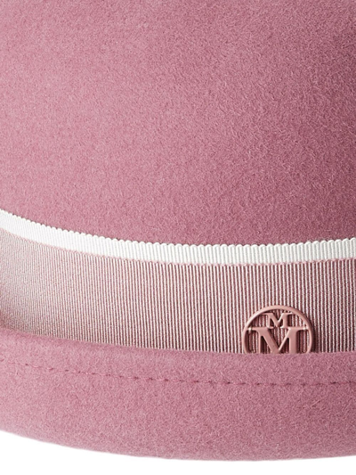 Shop Maison Michel Winnie Wool-felt-cotton Hat In Pink