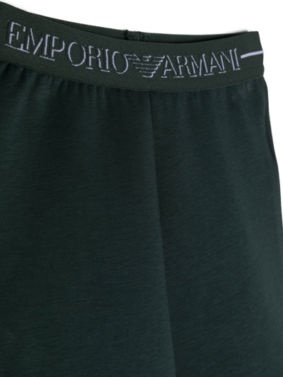 Shop Emporio Armani Logo-tape Tracksuit In Green