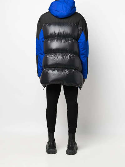 Dsquared2 Logo-print Parka In Blue