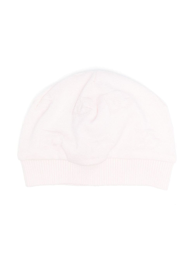 Shop Dolce & Gabbana Cotton Knit Hat In Pink