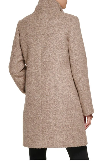 Shop Kenneth Cole New York Asymmetrical Coat In Camel