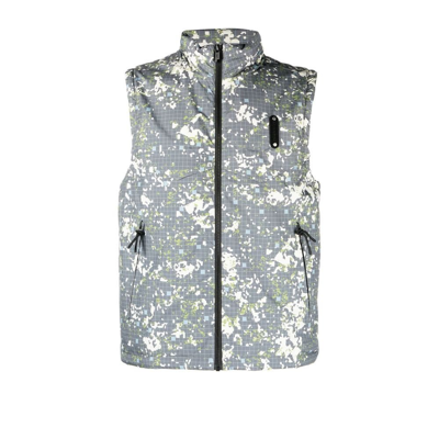 Shop A-cold-wall* Blue Nephin Storm Padded Gilet In Slate Blue