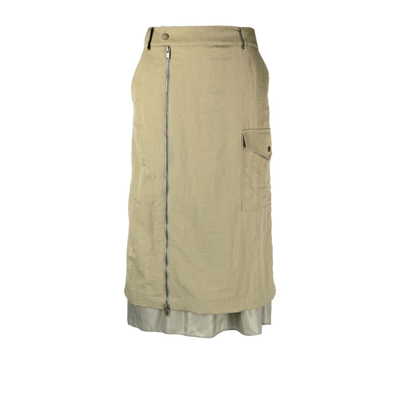 Shop Rejina Pyo Green Leah Midi Skirt