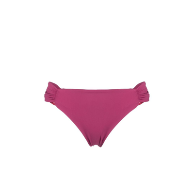 Shop Nensi Dojaka Pink Ruched Bikini Bottoms In Neutrals