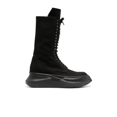 Shop Rick Owens Drkshdw Black Army Abstract Twill Boots