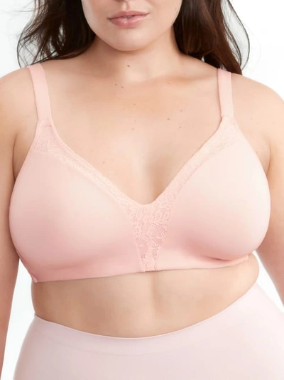 Shop Playtex Ultra-soft Comfort Wire-free Bra In Pink Pirouette