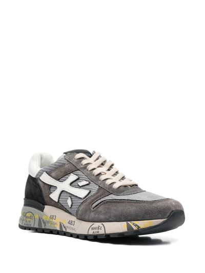 Shop Premiata Mick Low-top Sneakers In Grey