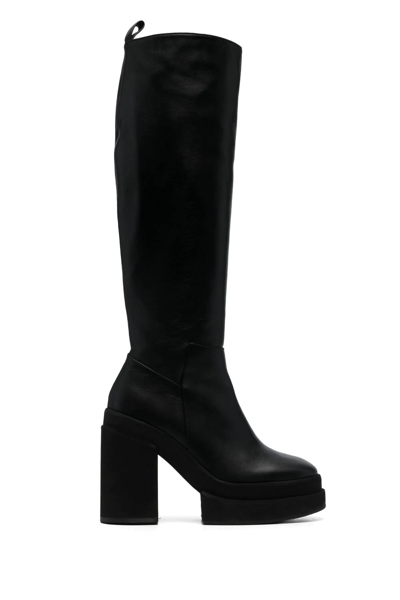Shop Paloma Barceló High-heel Knee-length Boots In Schwarz