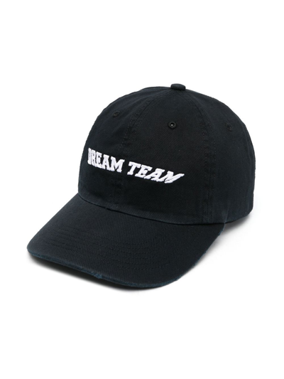 Shop Liberal Youth Ministry Embroidered-logo Baseball Cap In Black