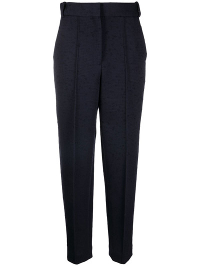Tory Burch High-waist Tailored Trousers In Blau