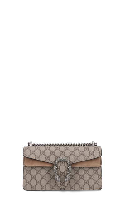 Shop Gucci Small 'dionysus' Shoulder Bag In Neutrals