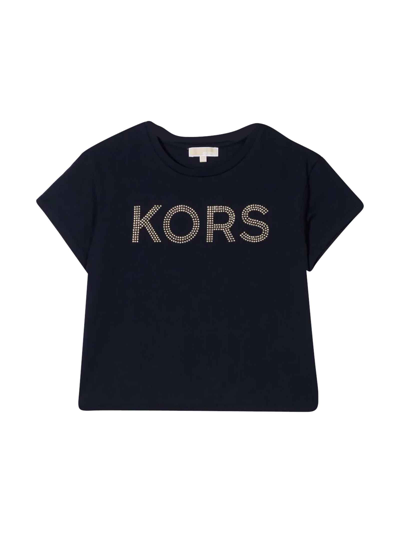 Shop Michael Kors Blue T-shirt Girl In Marine