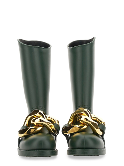 Shop Jw Anderson High Boot Chain In Verde