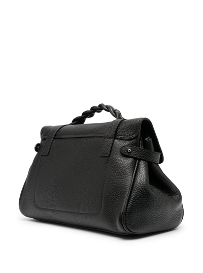 Shop Mulberry Alexa Heavy Leather Crossbody Bag In Black