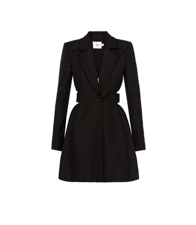 Shop Aje Simone Cut Out Jacket Dress In Black