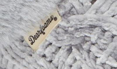 Shop Dearfoams Claire Chenille Knit & Faux Fur Slipper In Sleet