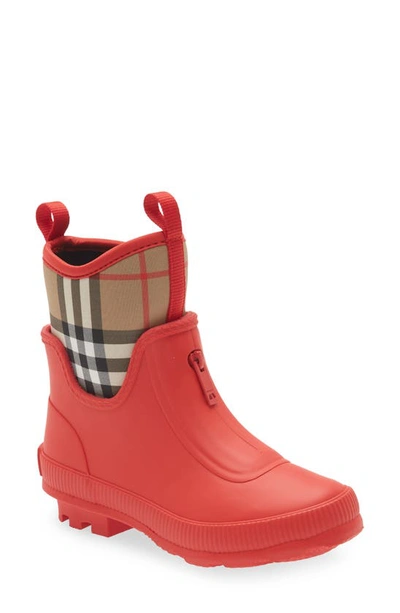 Burberry Kids Mini Flinton Check Rain Boots