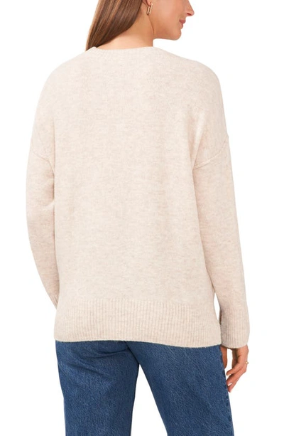Shop Vince Camuto Gradation Crewneck Sweater In Malted