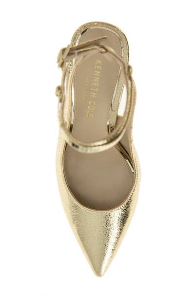 Kenneth Cole Women's Romi Pointed Toe Chain Strap High Heel Pumps In Gold