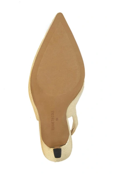 Kenneth Cole Women's Romi Pointed Toe Chain Strap High Heel Pumps In Gold