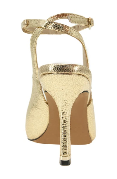 Shop Kenneth Cole Romi Ankle Strap Pump In Gold