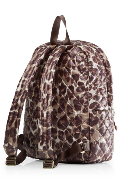 Shop Mz Wallace Small Metro Backpack In Leopard Print
