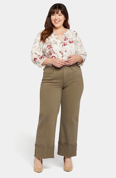Nydj Teresa Wide Leg Jean In Ripe Olive