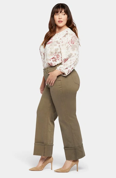 Nydj Teresa Wide Leg Jean In Ripe Olive