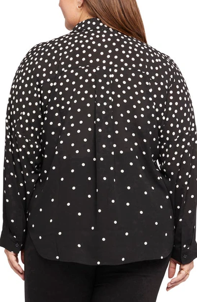 Nydj Becky Percy Dot Button-up Shirt In Percy Dot
