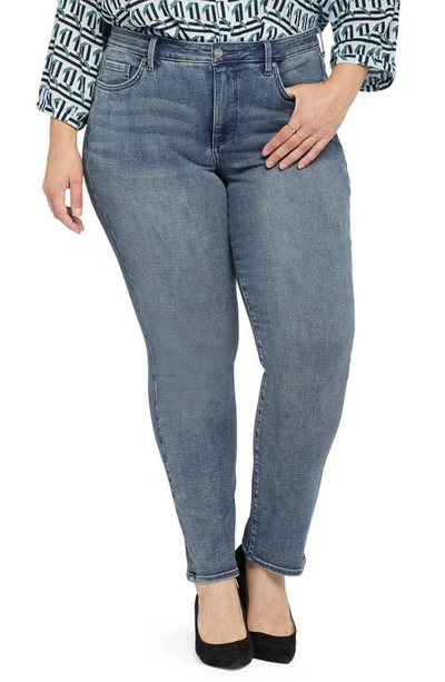 Shop Nydj Sheri Slim Straight Leg Jeans In Playlist