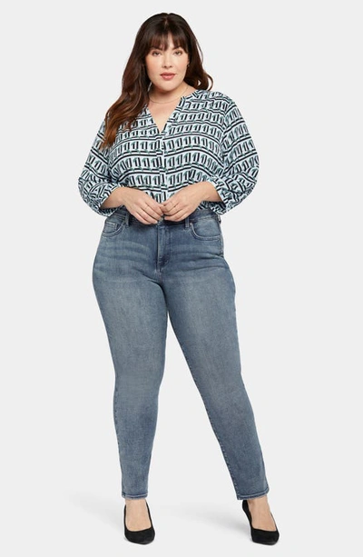 Shop Nydj Sheri Slim Straight Leg Jeans In Playlist