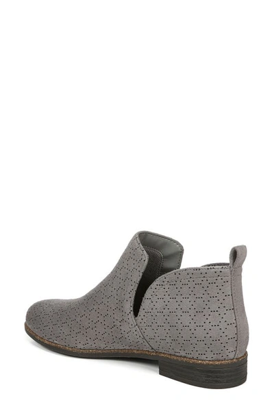 Shop Dr. Scholl's Rate Perforated Bootie In Dark Shadow Perforated Fabric