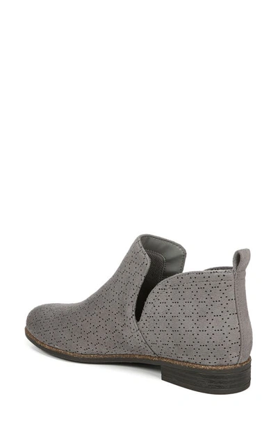 Dr. Scholl's Rate Perforated Bootie In Dark Shadow Perforated Fabric