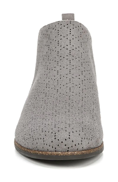 Shop Dr. Scholl's Rate Perforated Bootie In Dark Shadow Perforated Fabric