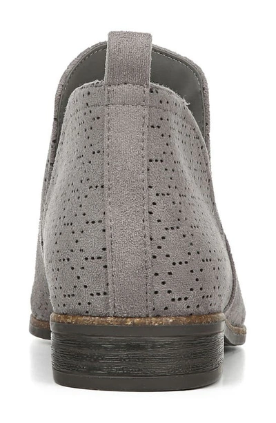 Dr. Scholl's Rate Perforated Bootie In Dark Shadow Perforated Fabric